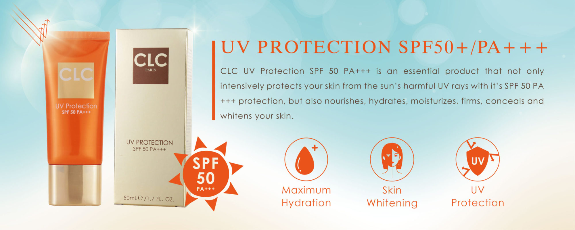 UV PROTECTION SPF50+/PA+++